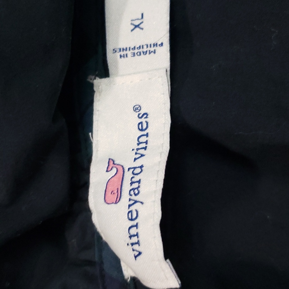 Vineyard Vines Blackwatch Pop Ruffle Neck Popover Sz XL - Picture 6 of 9